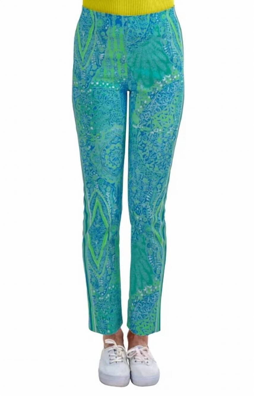 NEW GRETCHEN SCOTT women's gripeless pull on pants in grand bazaar